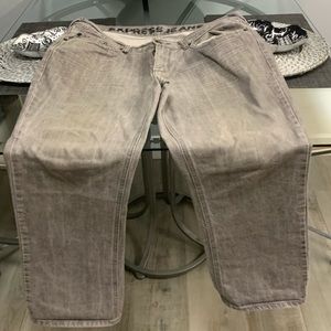 Light grey blasted jeans Express jeans